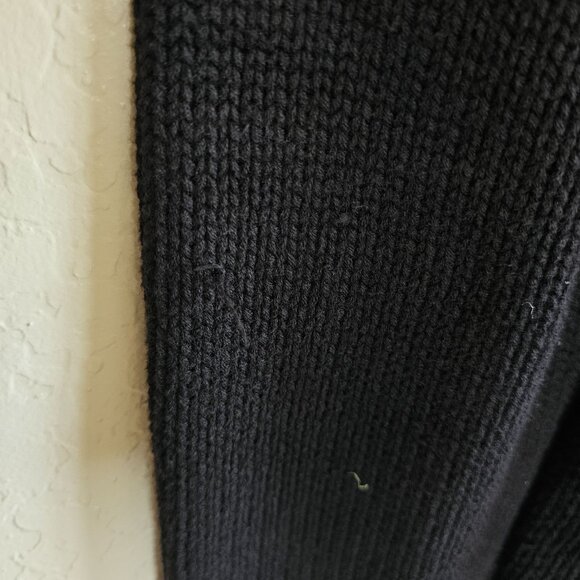 Harley Davidson Black Knit Jacket Women's Full Zip Ribbed Collar XL - Picture 5 of 9